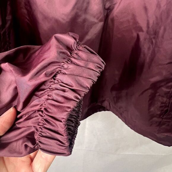 Charles River Apparel Dark Purple Pullover Lightweight Windbreaker Hooded Large - Picture 5 of 15